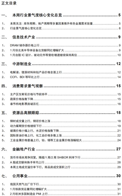 【招商策略】行業景氣觀察0224——北美半導體出貨額同比增幅擴大,金屬及化工品價格上漲